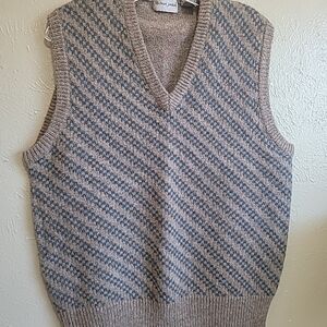 Michael Jordan Grandpa Wool Vest Sz L Excellent Condition Vintage Sweater Vest